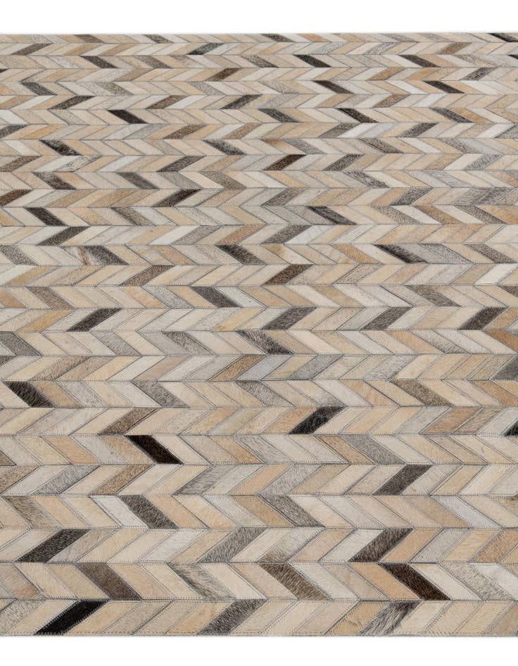 Detail image of  4' 8 x 6' 7 Cowhide Stocks Rug