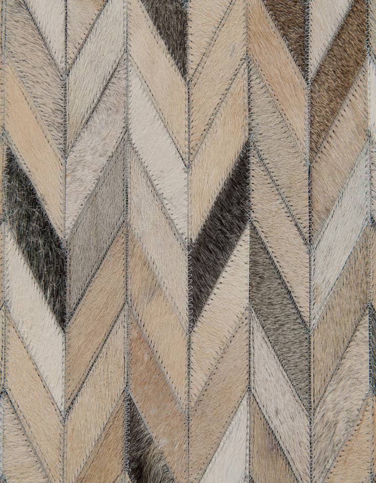 Detail image of  4' 8 x 6' 7 Cowhide Stocks Rug