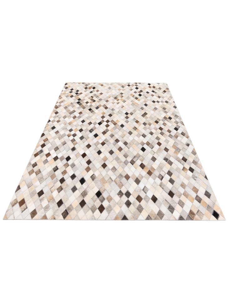 Detail image of  4' 7 x 6' 8 Cowhide Stocks Rug