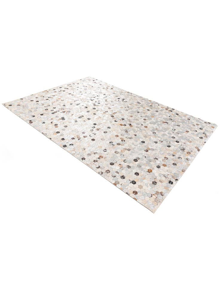 Detail image of  4' 9 x 6' 9 Cowhide Stocks Rug