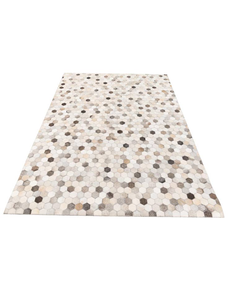 Detail image of  4' 8 x 6' 7 Cowhide Stocks Rug