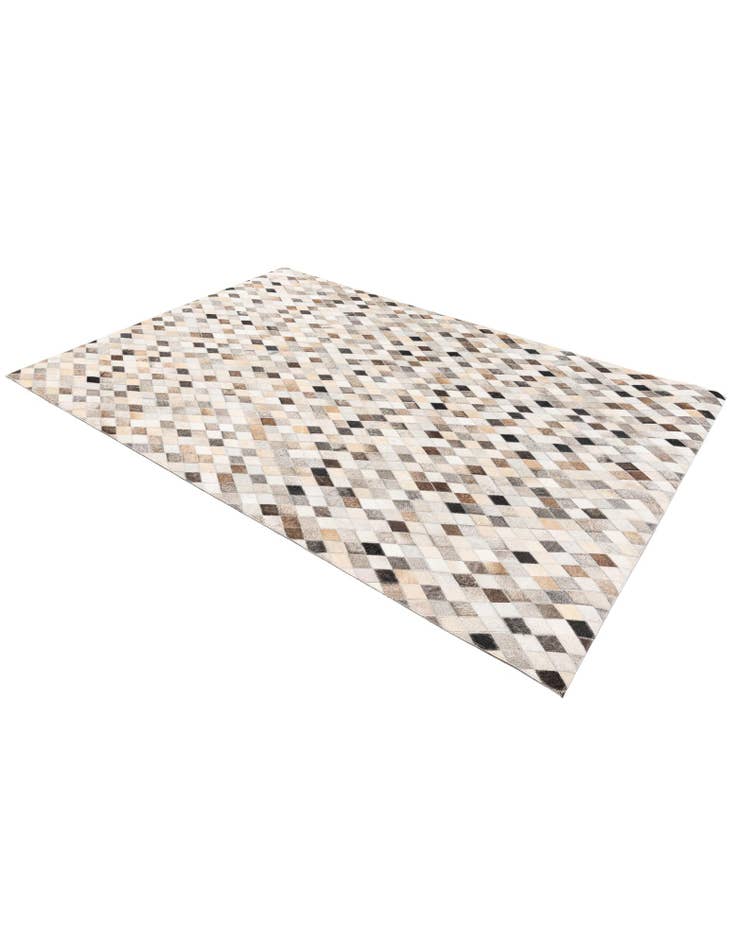 Detail image of  4' 8 x 6' 7 Cowhide Stocks Rug