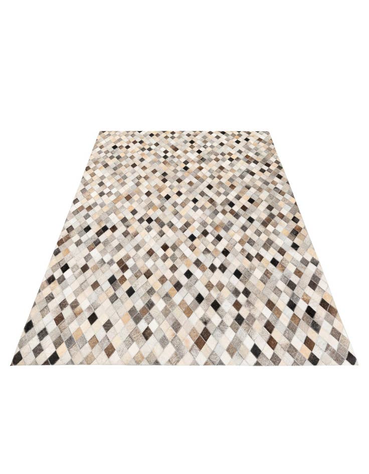 Detail image of  4' 8 x 6' 7 Cowhide Stocks Rug