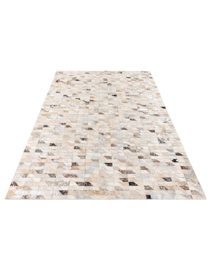 Detail image of  4' 6 x 6' 8 Cowhide Stocks Rug