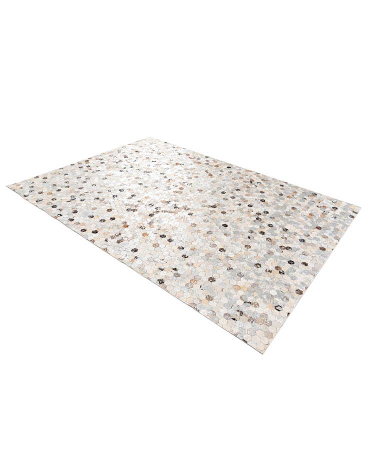 Detail image of  4' 9 x 6' 9 Cowhide Stocks Rug