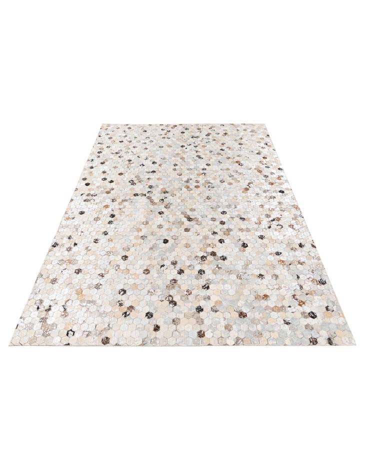 Detail image of  4' 9 x 6' 9 Cowhide Stocks Rug