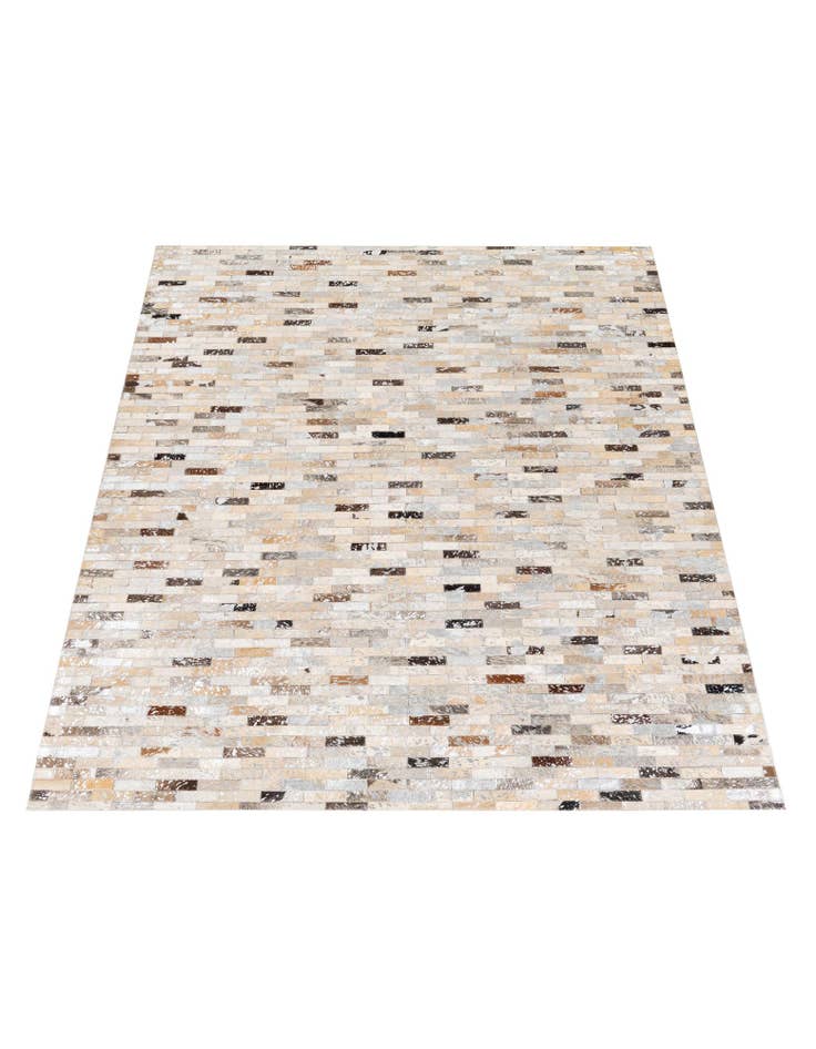 Detail image of  4' 8 x 6' 7 Cowhide Stocks Rug