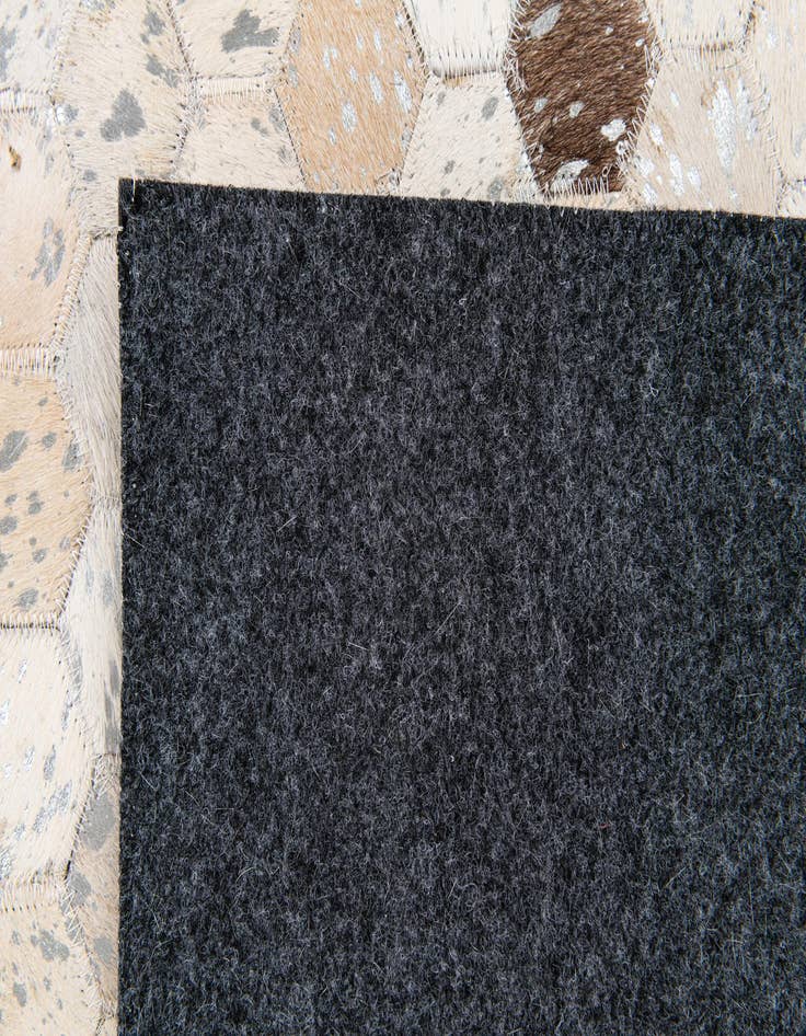 Detail image of  4' x 5' 7 Cowhide Stocks Rug