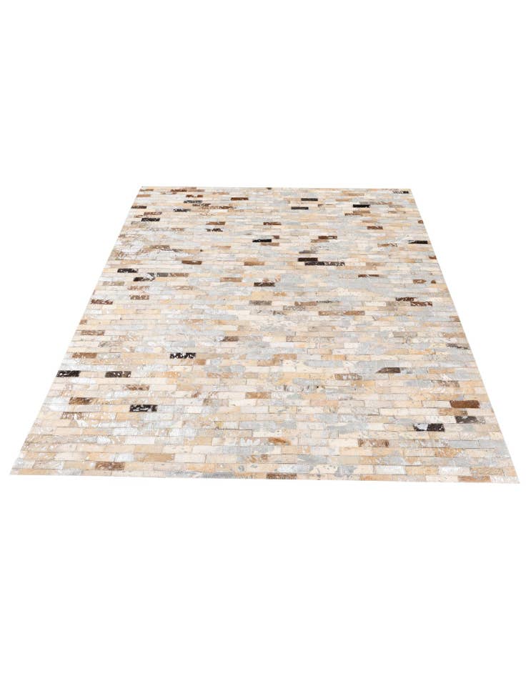 Detail image of  4' x 4' 8 Cowhide Stocks Rug