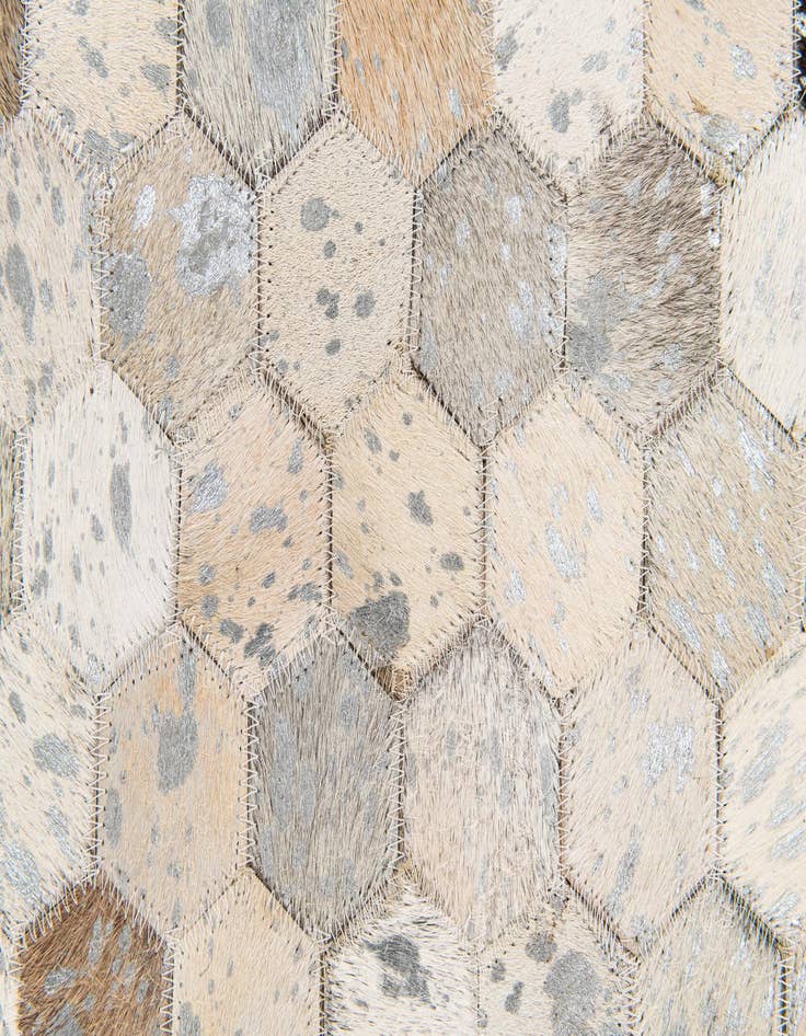 Detail image of  4' x 5' 7 Cowhide Stocks Rug