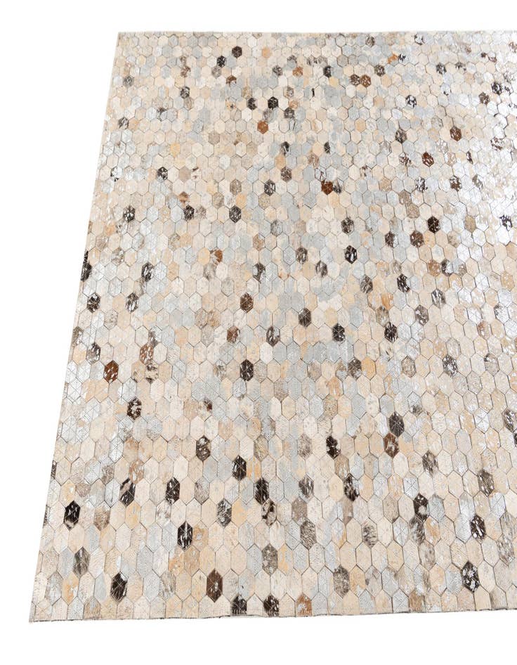 Detail image of  3' 7 x 5' 4 Cowhide Stocks Rug
