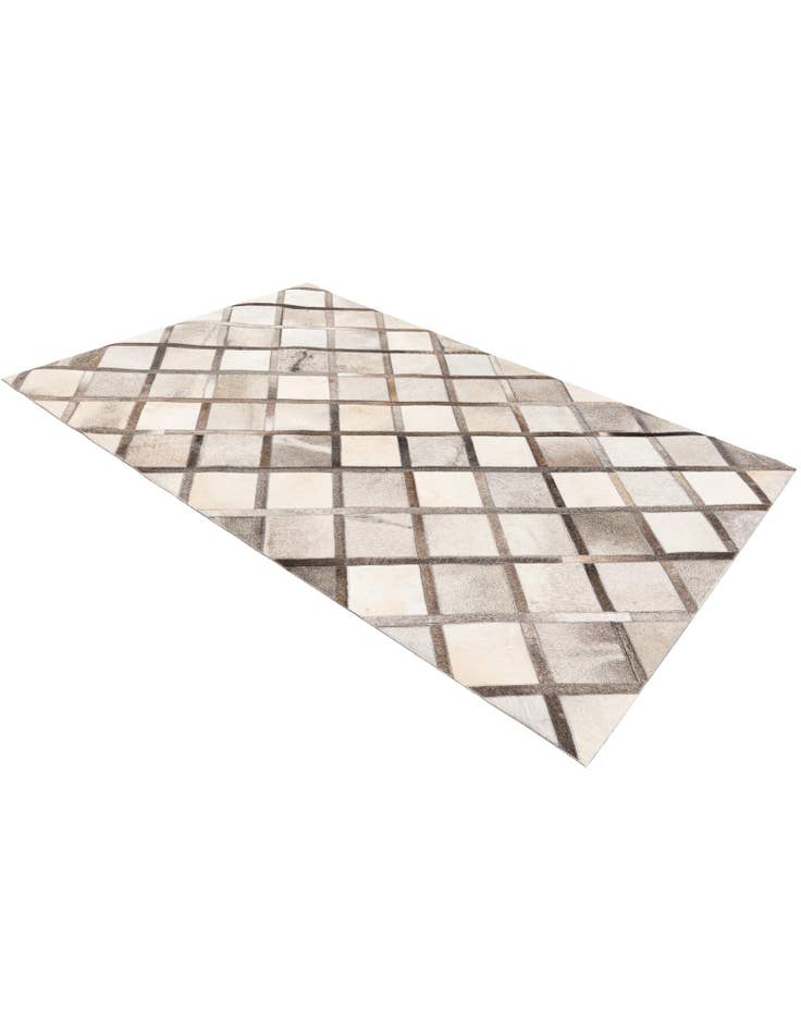 Detail image of  4' 1 x 6' 3 Cowhide Stocks Rug