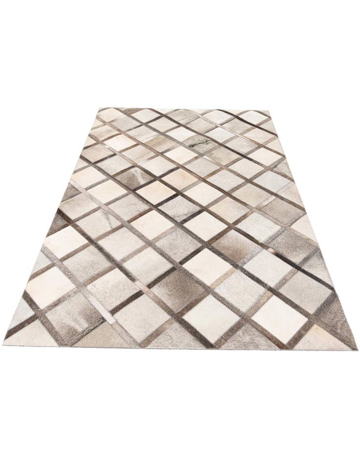 Detail image of  4' 1 x 6' 3 Cowhide Stocks Rug