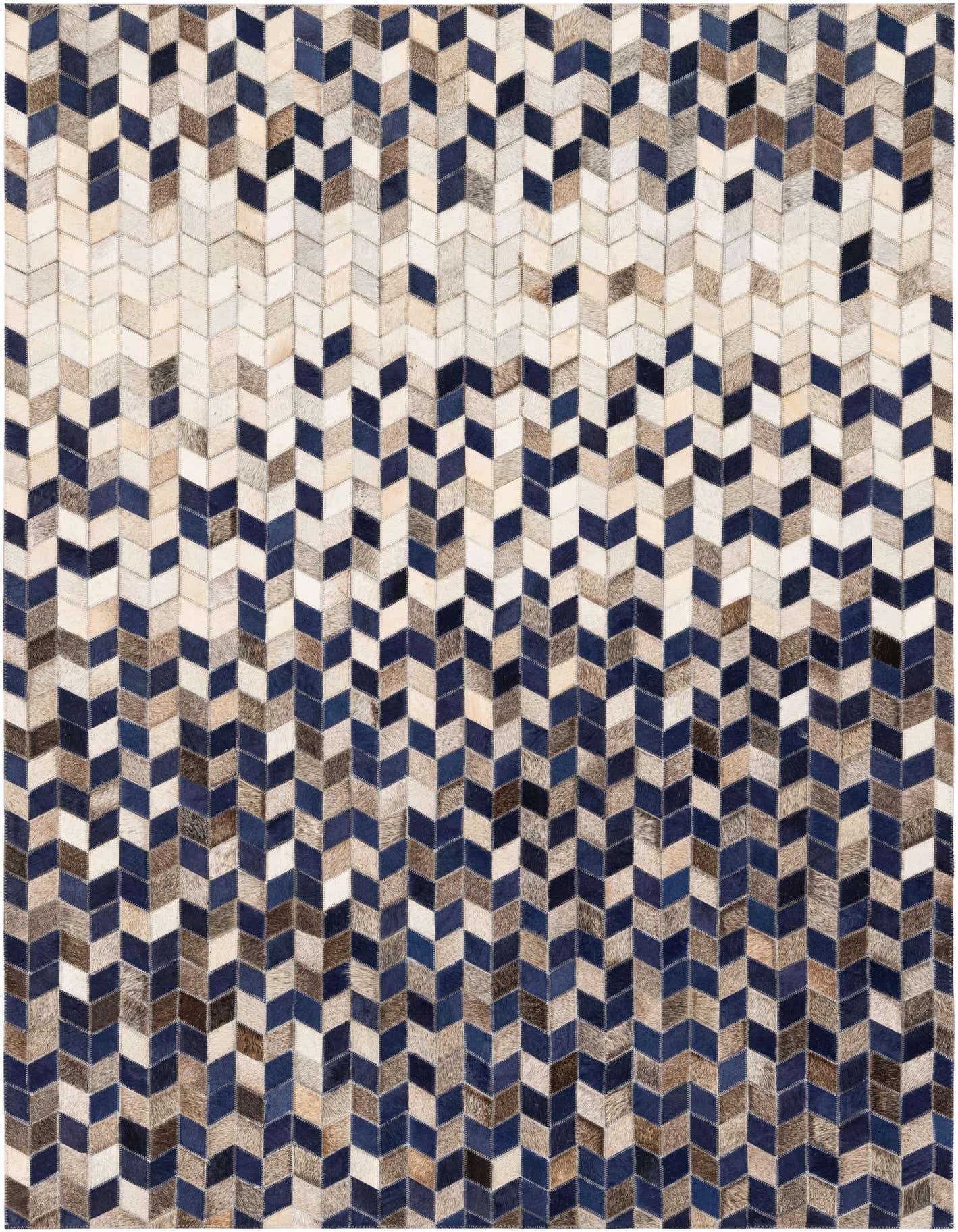 Primary image  4' 4 x 6' 2 Cowhide Stocks Rug