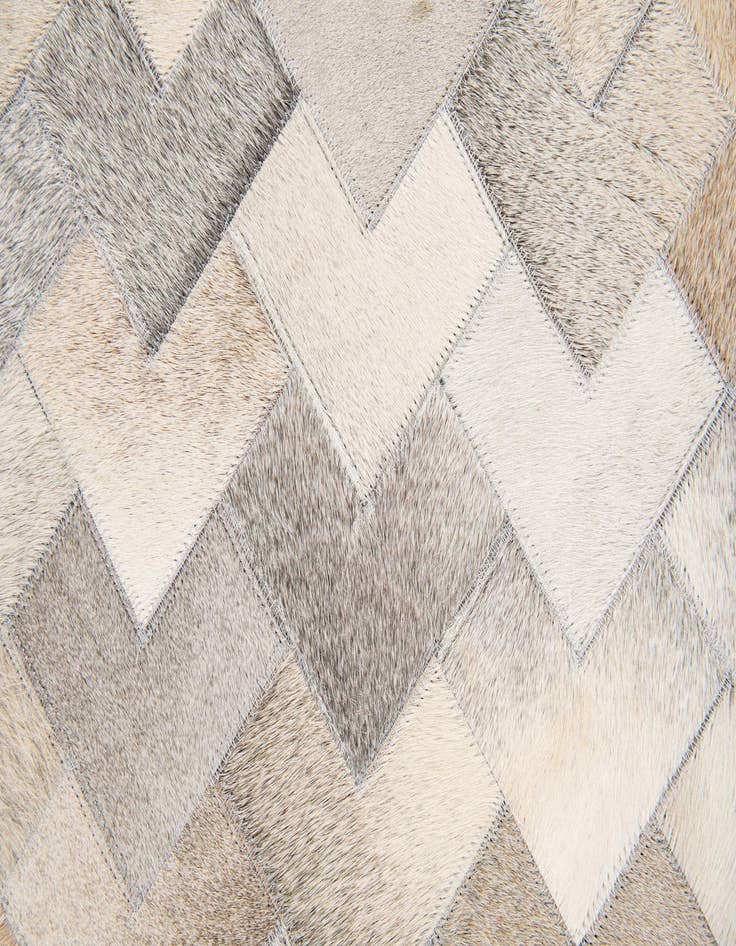 Detail image of  4' 1 x 5' 11 Cowhide Stocks Rug