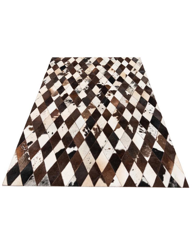 Detail image of  4' x 5' 11 Cowhide Stocks Rug