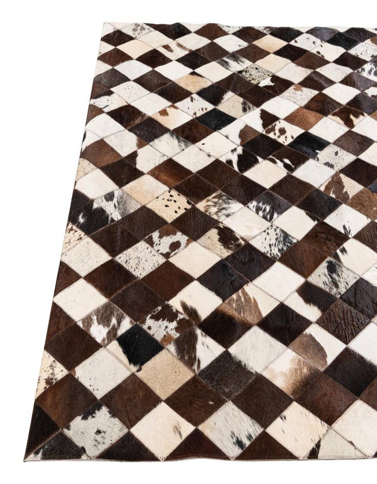 Detail image of  4' x 5' 11 Cowhide Stocks Rug