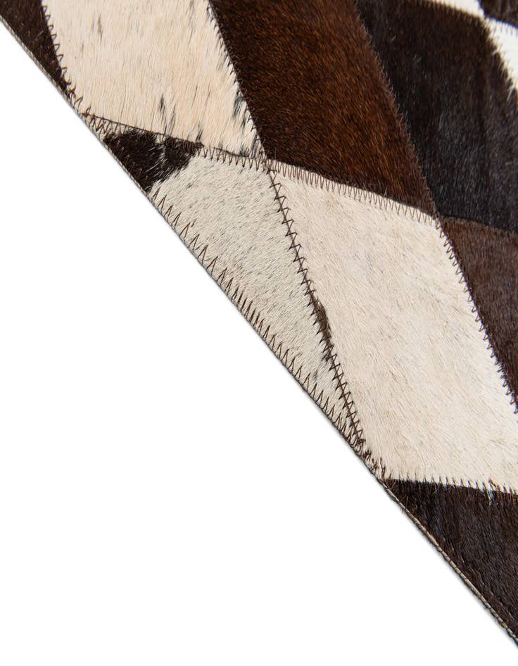 Detail image of  4' x 5' 11 Cowhide Stocks Rug