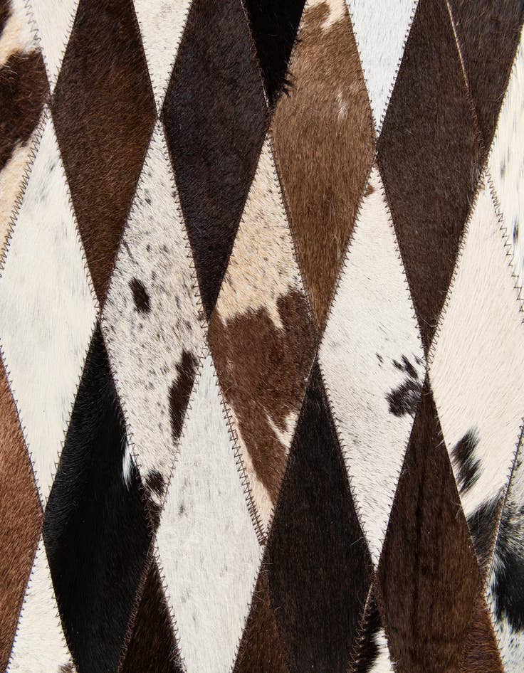 Detail image of  4' x 5' 11 Cowhide Stocks Rug