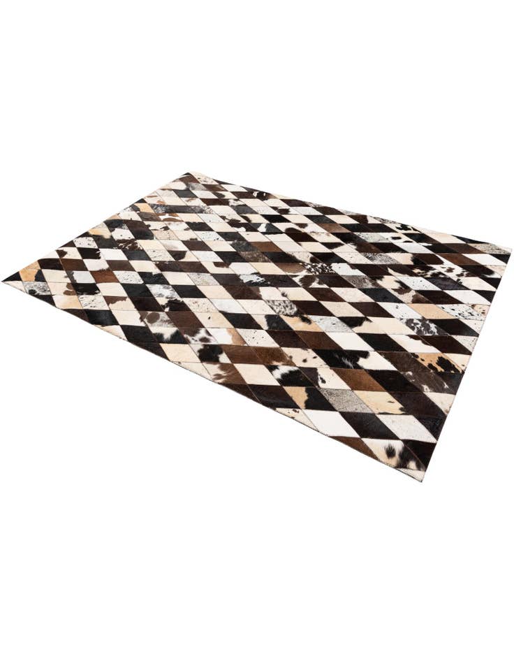 Detail image of  4' 1 x 5' 11 Cowhide Stocks Rug