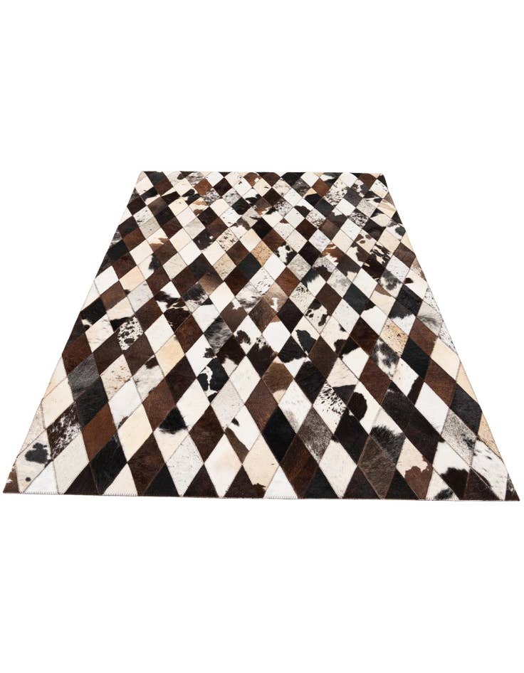 Detail image of  4' x 5' 11 Cowhide Stocks Rug