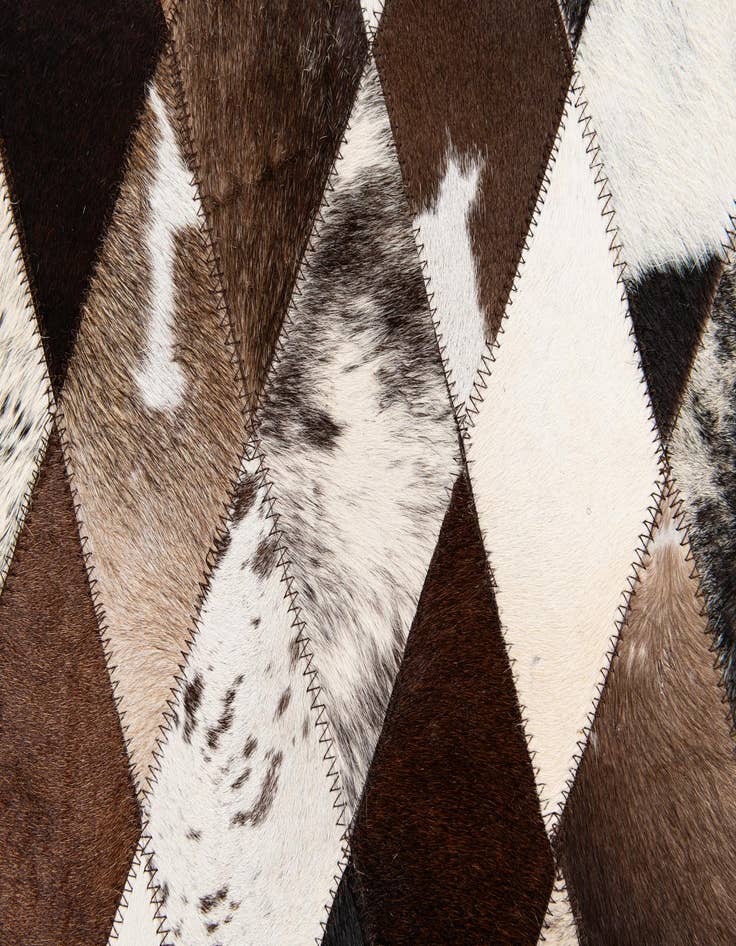 Detail image of  4' x 5' 11 Cowhide Stocks Rug