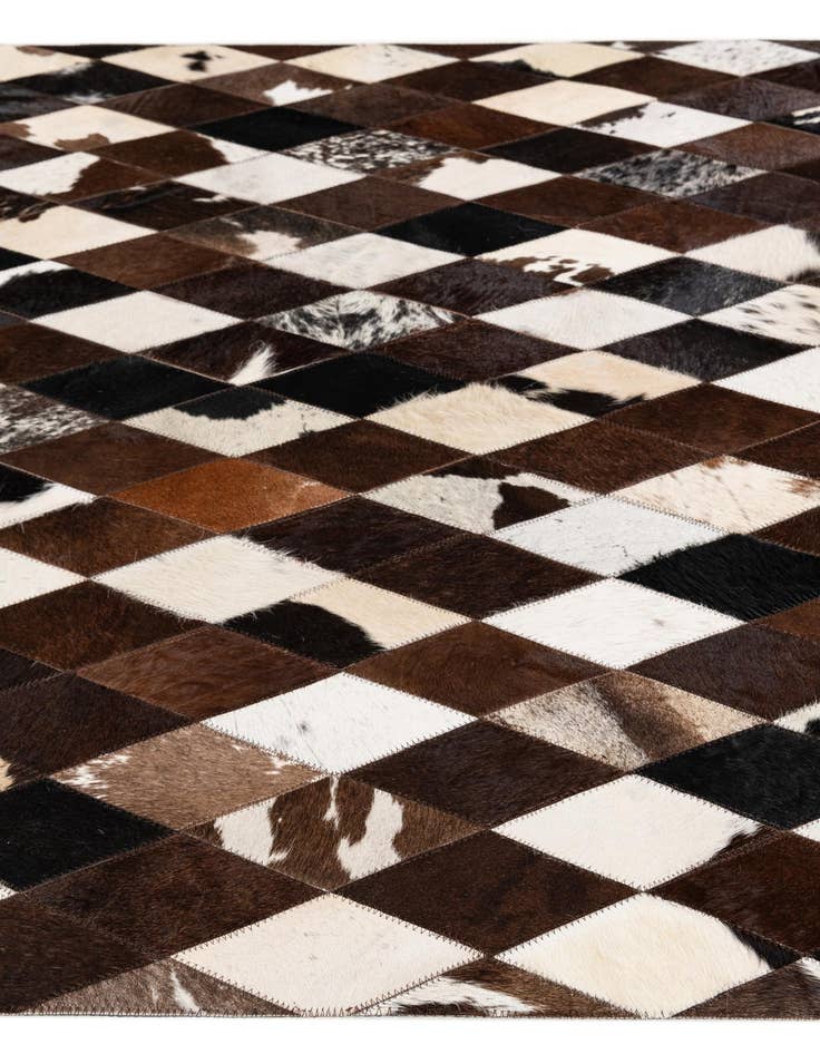 Detail image of  4' x 5' 11 Cowhide Stocks Rug