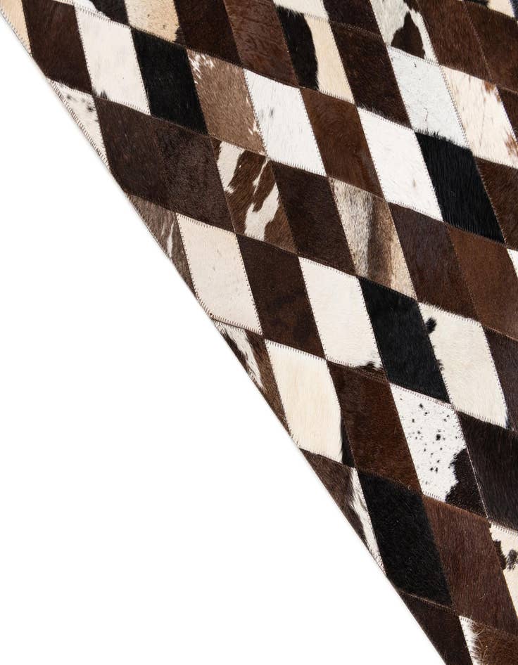 Detail image of  4' x 5' 11 Cowhide Stocks Rug