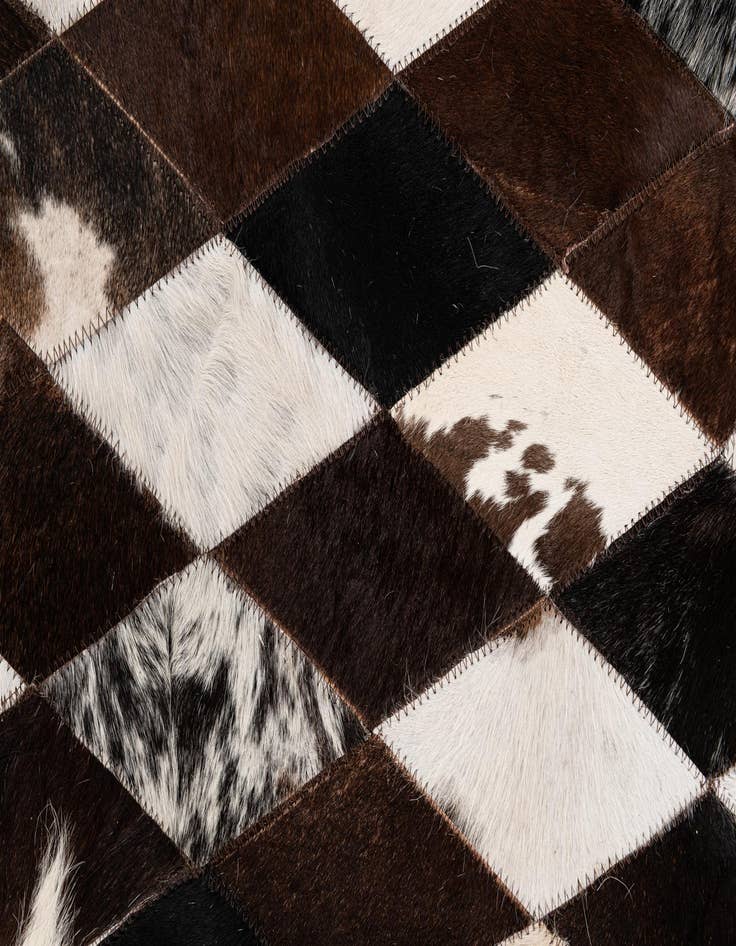 Detail image of  4' x 5' 11 Cowhide Stocks Rug