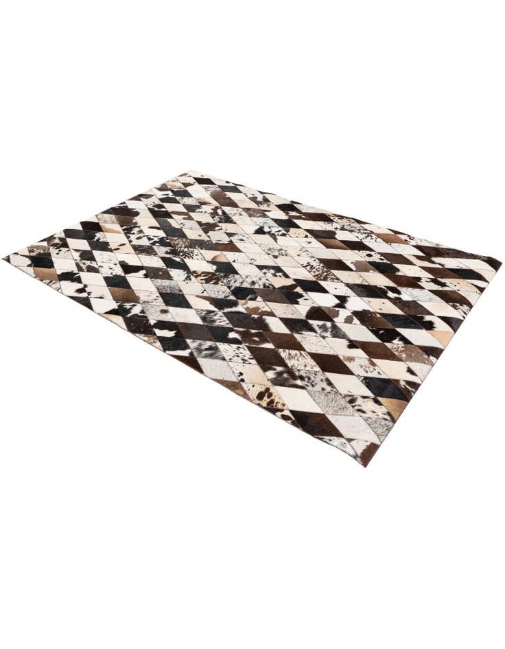Detail image of  4' x 5' 10 Cowhide Stocks Rug