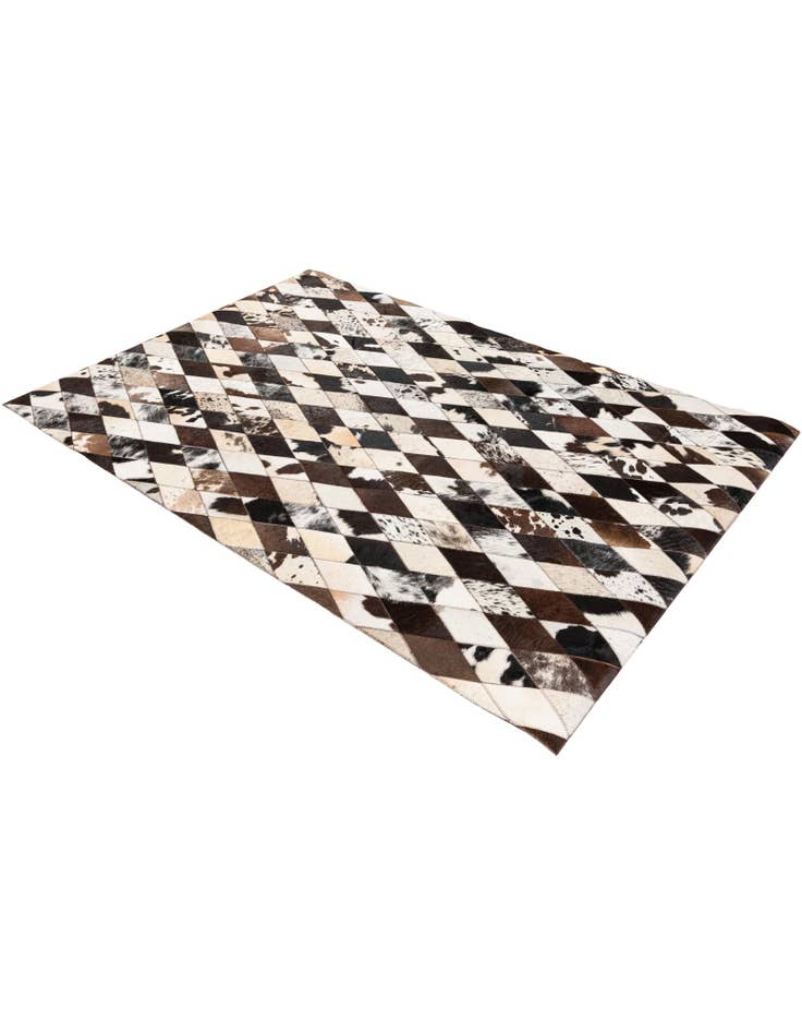 Detail image of  4' x 5' 10 Cowhide Stocks Rug