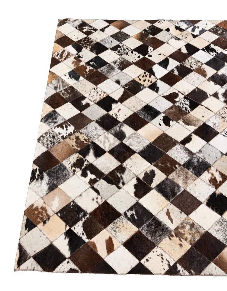 Detail image of  4' x 5' 11 Cowhide Stocks Rug
