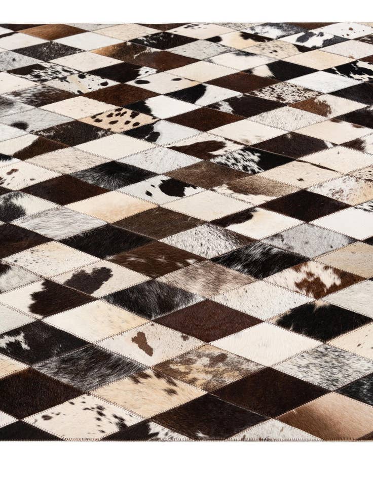 Detail image of  4' x 5' 11 Cowhide Stocks Rug