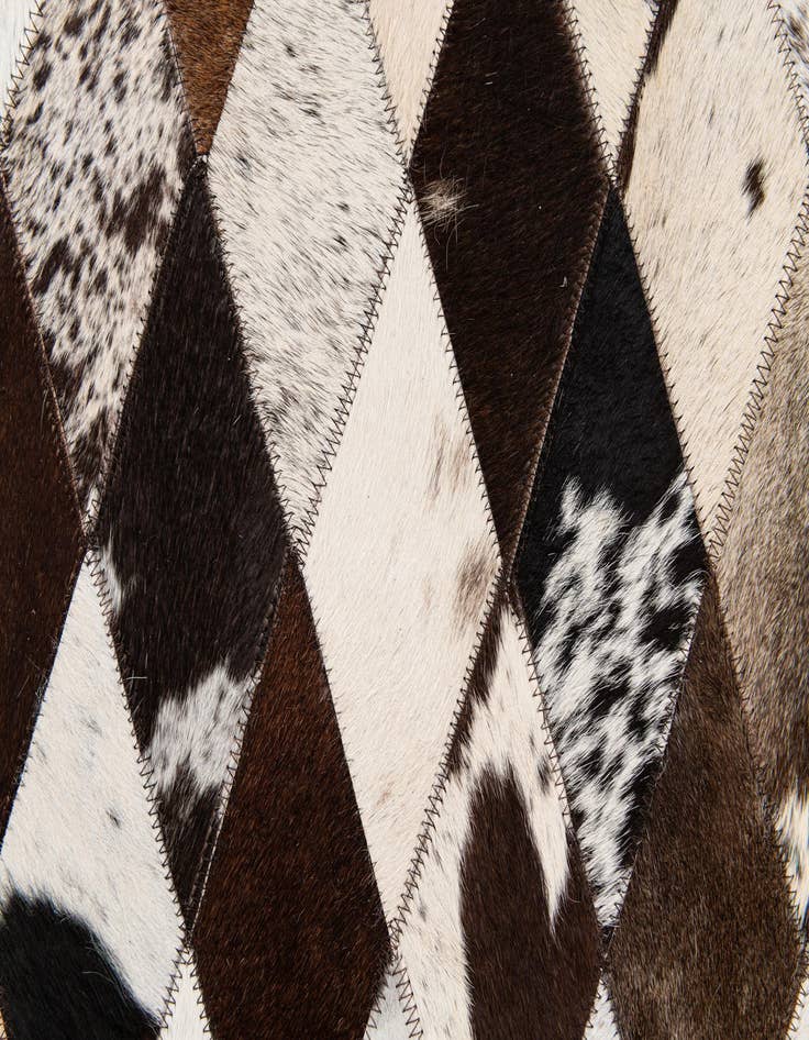Detail image of  4' x 5' 11 Cowhide Stocks Rug
