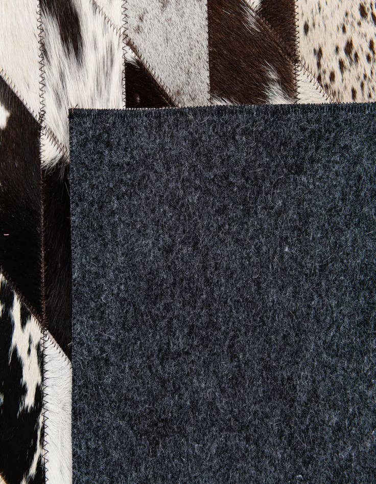 Detail image of  4' x 5' 11 Cowhide Stocks Rug