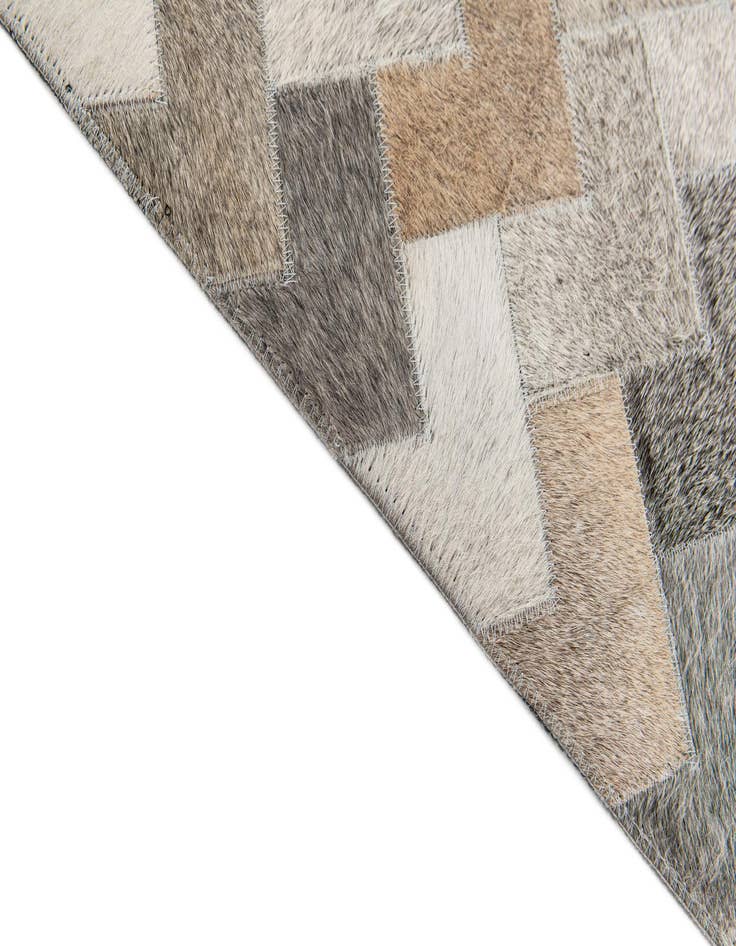 Detail image of  4' x 5' 11 Cowhide Stocks Rug