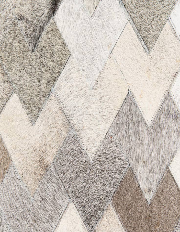 Detail image of  4' 1 x 5' 11 Cowhide Stocks Rug