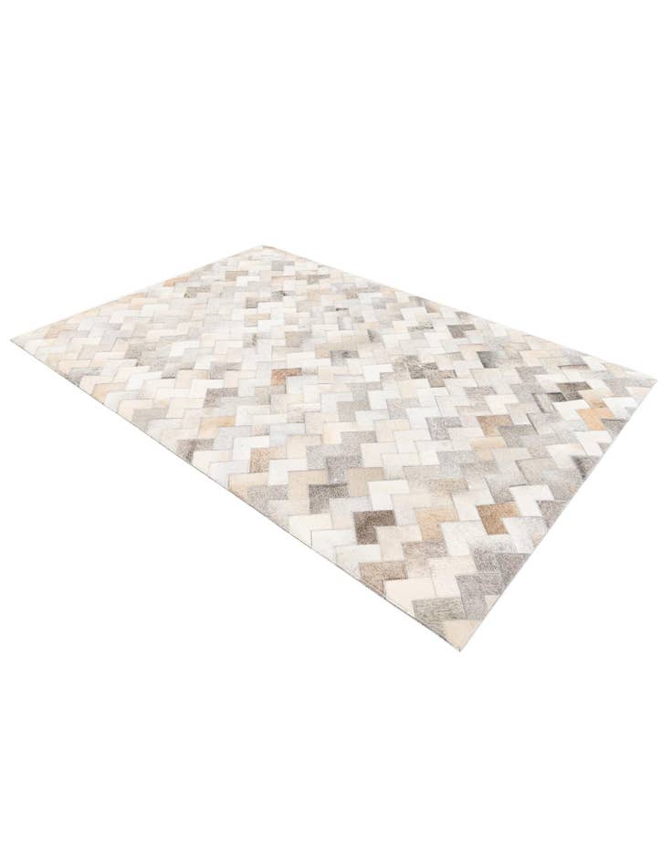 Detail image of  4' 1 x 6' Cowhide Stocks Rug