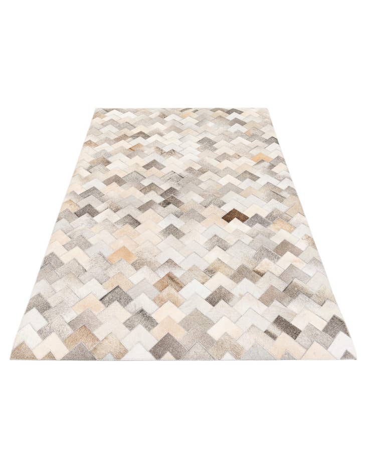 Detail image of  4' 1 x 6' Cowhide Stocks Rug