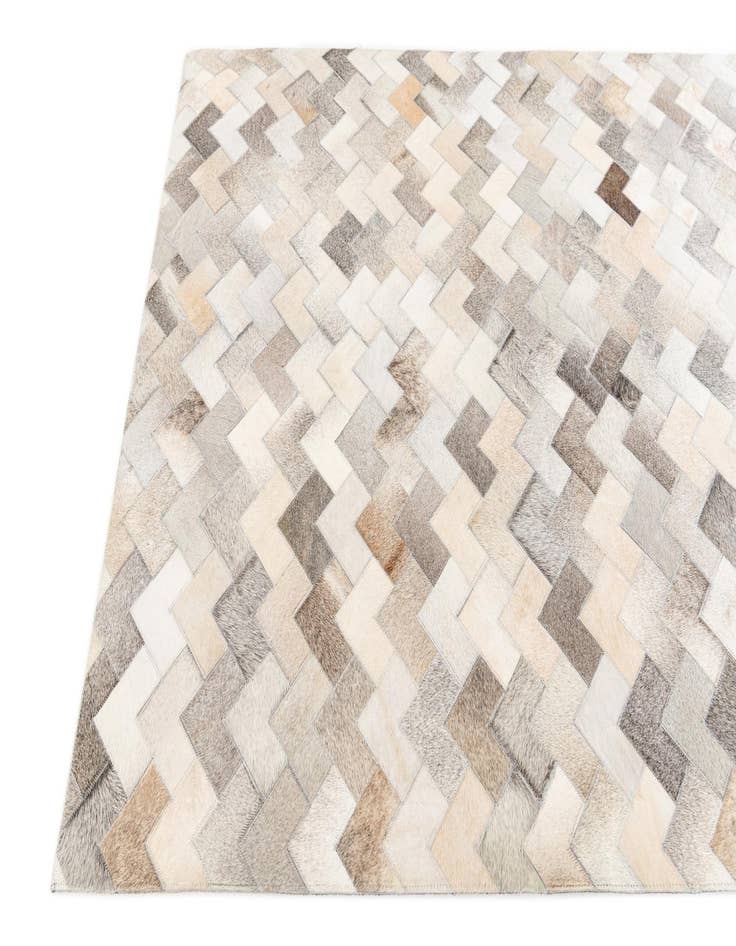 Detail image of  4' 1 x 6' Cowhide Stocks Rug