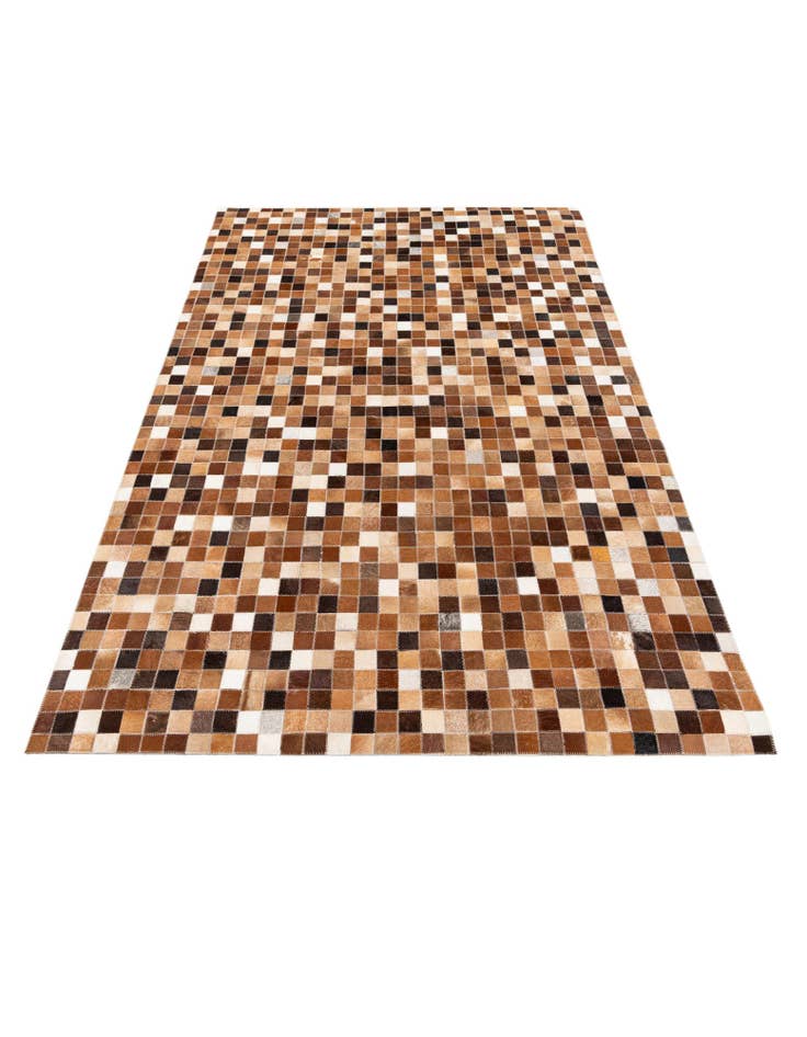 Detail image of  4' x 5' 11 Cowhide Stocks Rug
