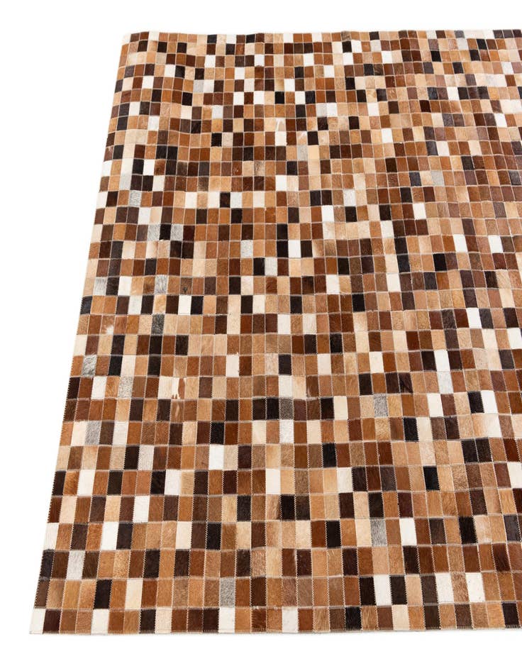 Detail image of  4' x 5' 11 Cowhide Stocks Rug