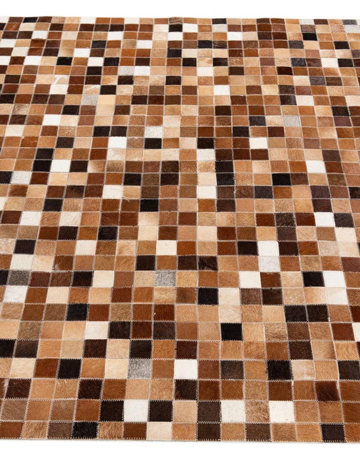 Detail image of  4' x 5' 11 Cowhide Stocks Rug