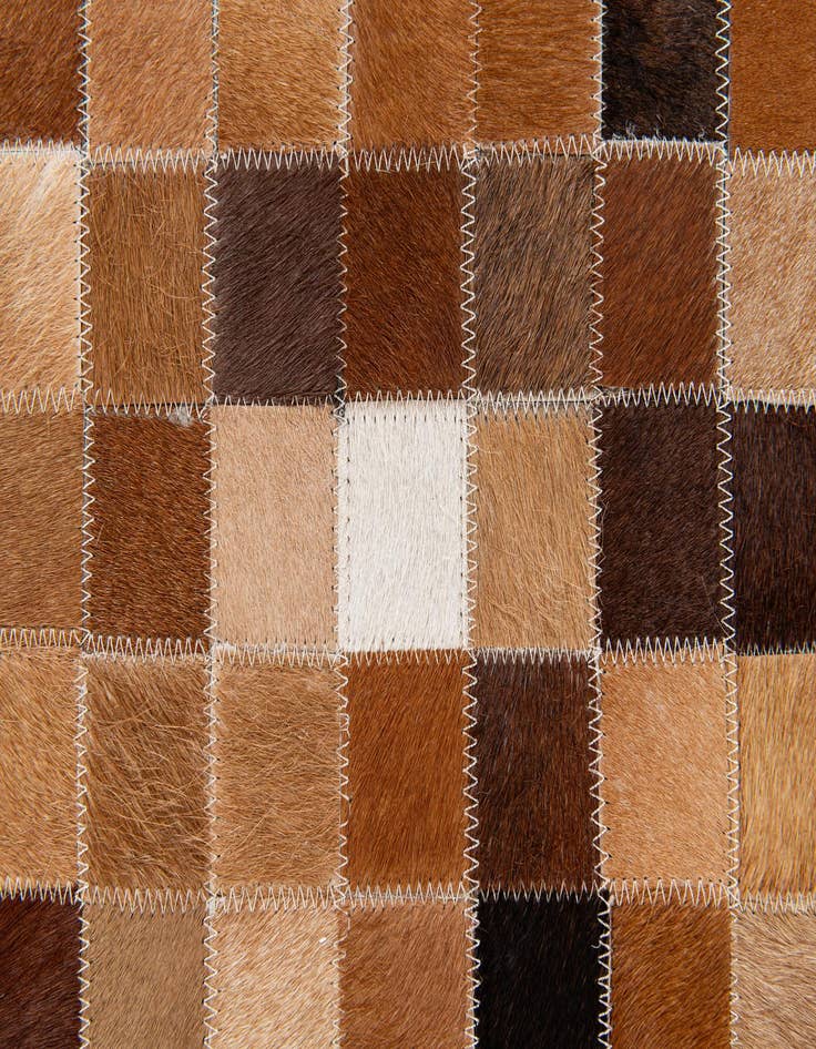 Detail image of  4' x 5' 11 Cowhide Stocks Rug