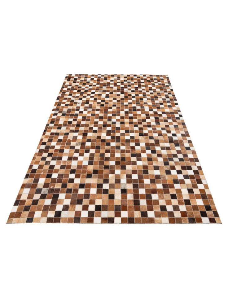 Detail image of  4' x 5' 11 Cowhide Stocks Rug