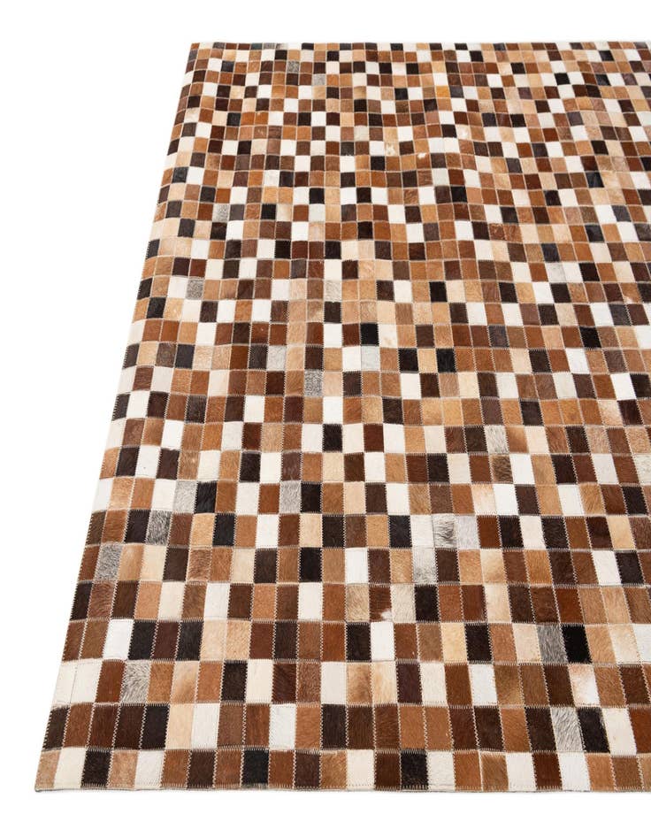 Detail image of  4' x 5' 11 Cowhide Stocks Rug