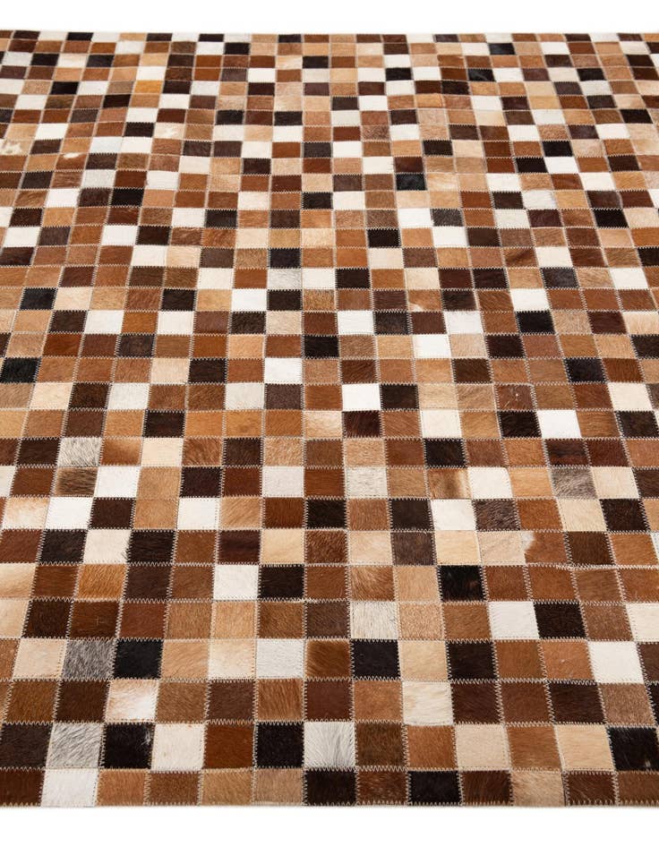 Detail image of  4' x 5' 11 Cowhide Stocks Rug