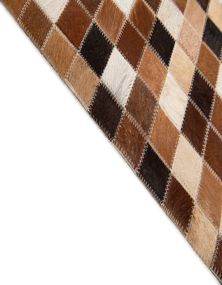 Detail image of  4' x 5' 11 Cowhide Stocks Rug