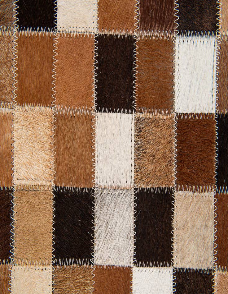 Detail image of  4' x 5' 11 Cowhide Stocks Rug