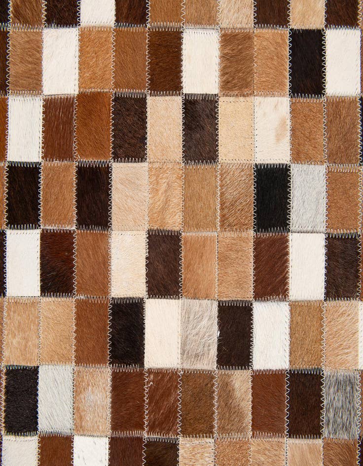Detail image of  4' x 5' 11 Cowhide Stocks Rug